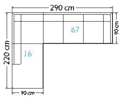 sofa measurement outline 