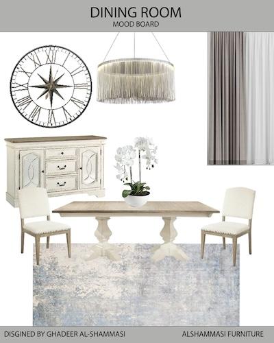 Dining room mood board