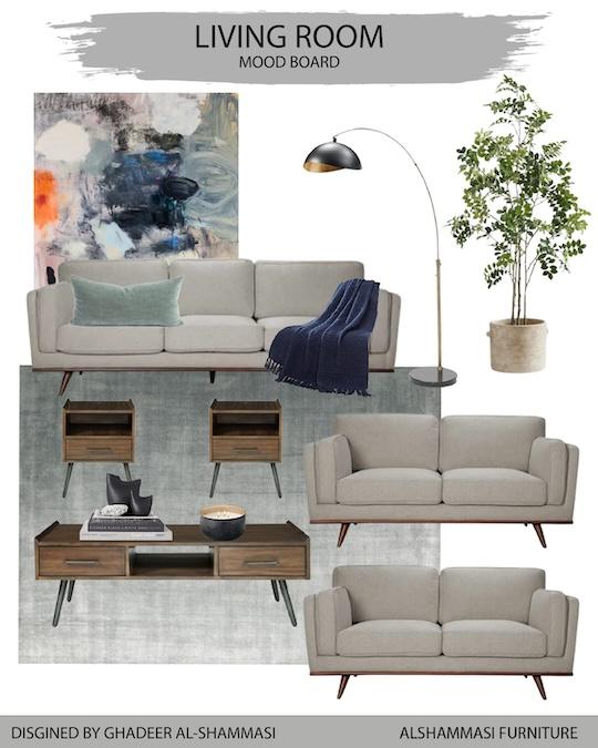 living room mood board