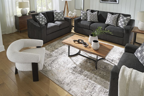 Ashley Sofa Set (1 Sofa & 2 Loveseat) S1394