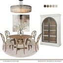 Klaussner Jasper Dining Table with 6 Side Chair