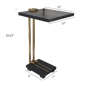 Marble Side Table Evergreen A492