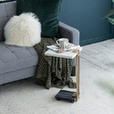 Marble Side Table Evergreen A493