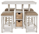 Ashley Counter Table Set D206-223