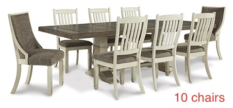 Ashley Dining Table Set w\10 chairs D224