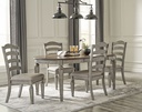 Dining Table set Ashley with 6 Chairs D159