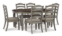 Dining Table set Ashley with 6 Chairs D159