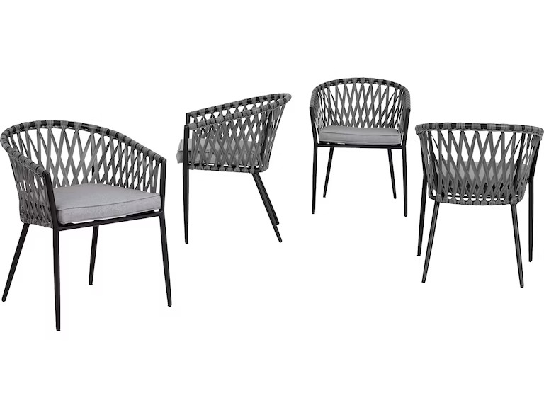 Ashley Outdoor Dining Table Set w/ 4 Chairs O5