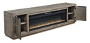 Ashley XL TV STAND W/ FIREPLEACE OPTION W143