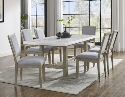Dining Table Set with 6 Chairs D188