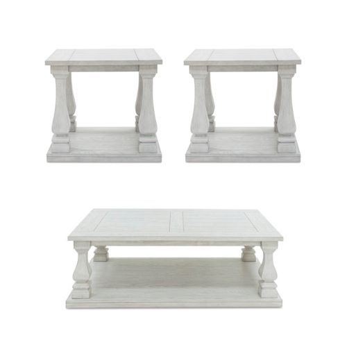 [T747] طقم طاولات شاي اشلي (1  طاولة كوكتيل & 2  طاولة جانبية )  T402