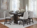 طقم طاولة طعام كاونتر مع 6 كراسي اشلي D158