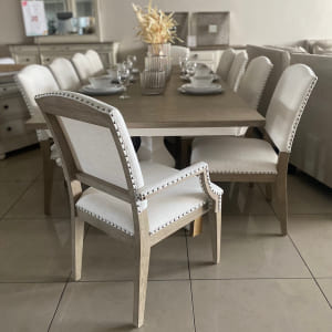 [59358] طقم طاولة طعام ريڤرسايد مع 10  كراسي D180