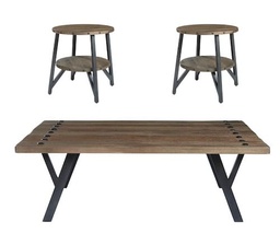 [T827] Cocktail Table Set Ashley 1 Cocktail Table and 2 End Table T270