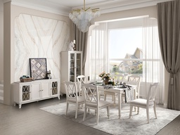 [D5958] Ashley Dining Room Set with 6 Chairs D175