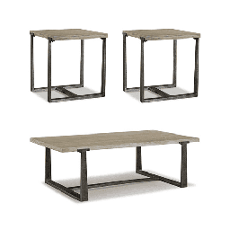 [T965] Ashley Table Set 1 Rectangular Cocktail Table and 2 End Table T355