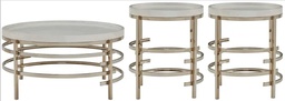 [T171] coffee Table Set 1 Cocktail + 2 End Table T390