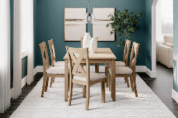 [D393-425] Ashley RECT Dining Room Table Set (7/CN) D196-425